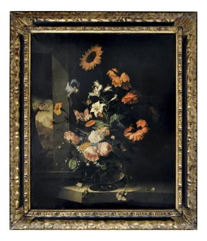 After Jacob van Wascapelle, Still Life of Flowers, Italian School, Italy, Oil on Canvas, Framed