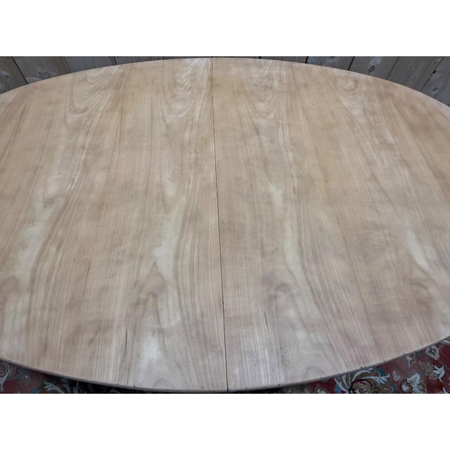 Louis XVI Oval Dining Table in Cherrywood, 1960s For Sale - Image 3 of 7
