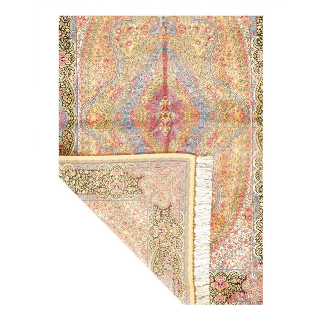 Traditional Pasargad DC Exquisite Design Paris Palace Fine Power Loom V.Silk Rug For Sale - Image 3 of 3