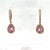 Contemporary 2.86 Carat Pink Sapphire Diamond Rose Gold Drop Earrings, A Pair For Sale - Image 3 of 6