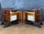 Wood Pair of Art Deco Walnut Bedside Nightstands, 1940s For Sale - Image 7 of 9
