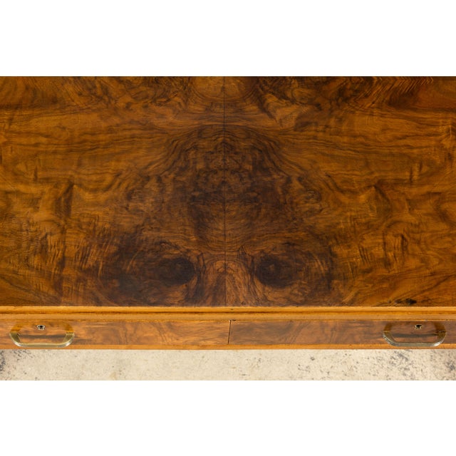 French Art Deco Walnut Writing Desk, Paris, Circa 1930 For Sale In New York - Image 6 of 17