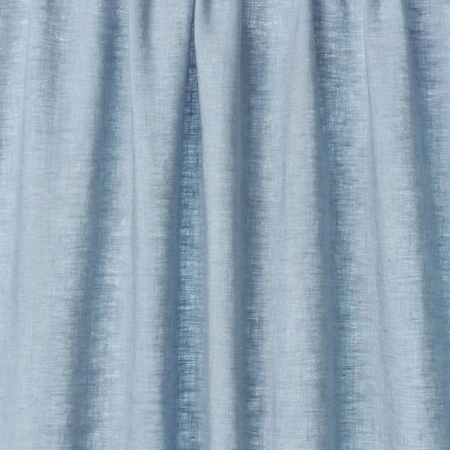 Schumacher Leslie Stonewashed Sheer Fabric In Chambray For Sale