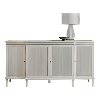 Modern History Swedish Reeded Sideboard For Sale