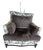 Donghia Upholstered Lounge Chair – Tropical Patterned Exterior & Solid Interior For Sale