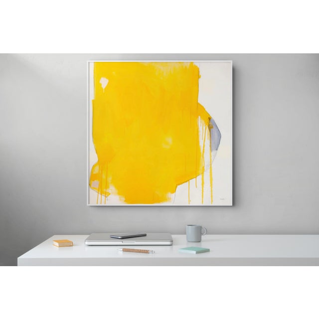 Xanda McCagg Contemporary Abstract Oil on Canvas "Yellow Note" by Xanda McCagg For Sale - Image 4 of 5