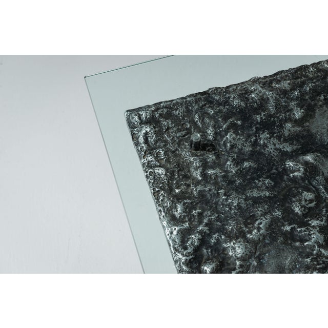 Brutalist Coffee Table in Aluminium, 1970s For Sale - Image 12 of 14