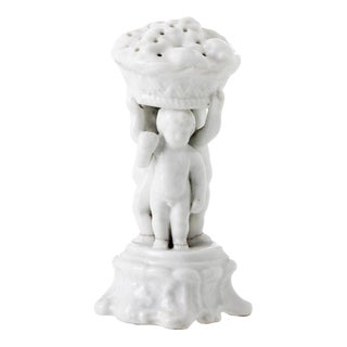 Porcelain Toothpick Holder with Three Boys from Vista Alegre For Sale