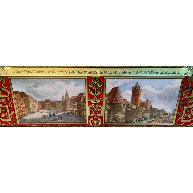 2000 - 2009 Large Biscuit Tin Schmidt Lithographed Gingerbread Cookie Tin Year 2000 Historical Illustrations For Sale - Image 5 of 10