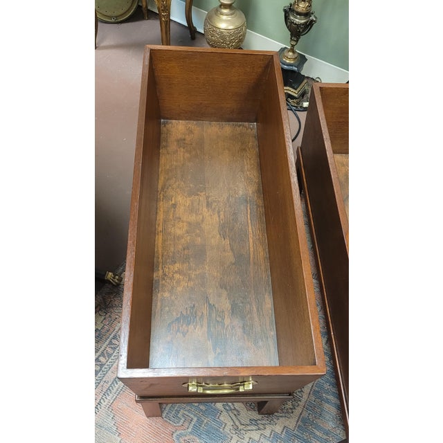 Wood A Pair Mid 20th Century Chippendale Planters For Sale - Image 7 of 8