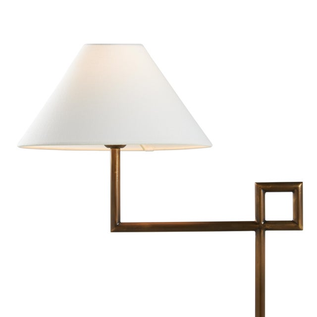 2020s St. Dunstan Floor Lamp - Aged Brass For Sale - Image 5 of 5