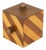 Mid-Century Ice Bucket in Wood and Brass attributed to Tommaso Barbi, Italy, 1960s For Sale