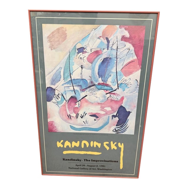 Vintage, 1981 Kandinsky Exhibition Poster "The Improvisations" For Sale