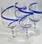 Cobalt Ribbon Goblets- Set of Four For Sale - Image 9 of 12