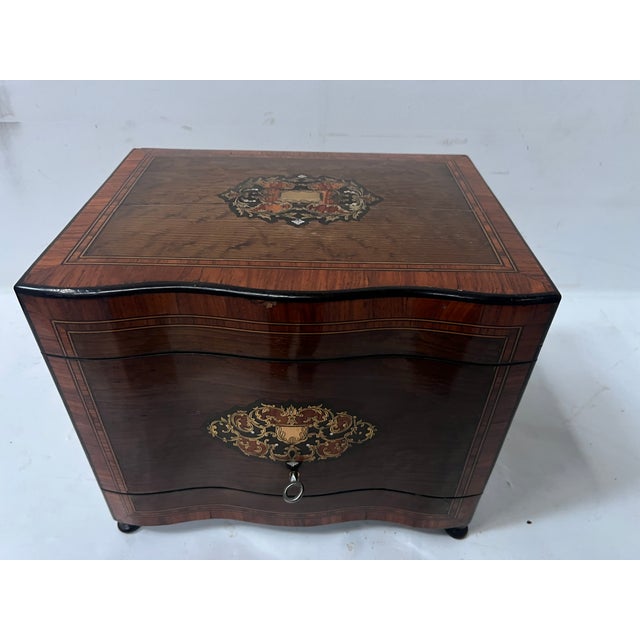 Boulle Liqueur Cabinet, 1800s, Set of 21 For Sale - Image 15 of 17
