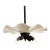 Early 1900’s Milk Glass Ruffled Petticoat Hanging Fixture For Sale