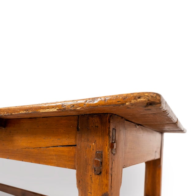 Rustic Late 19th Century Pine Coffee Table With Drawer For Sale In New York - Image 6 of 6
