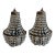 Pair of Vintage Hollywood Regency / French Empire-Style Basket Wall Sconces For Sale