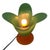 Glass Tullip Table Lamp in Green and Orange from Vandeheg, Netherlands For Sale - Image 4 of 6