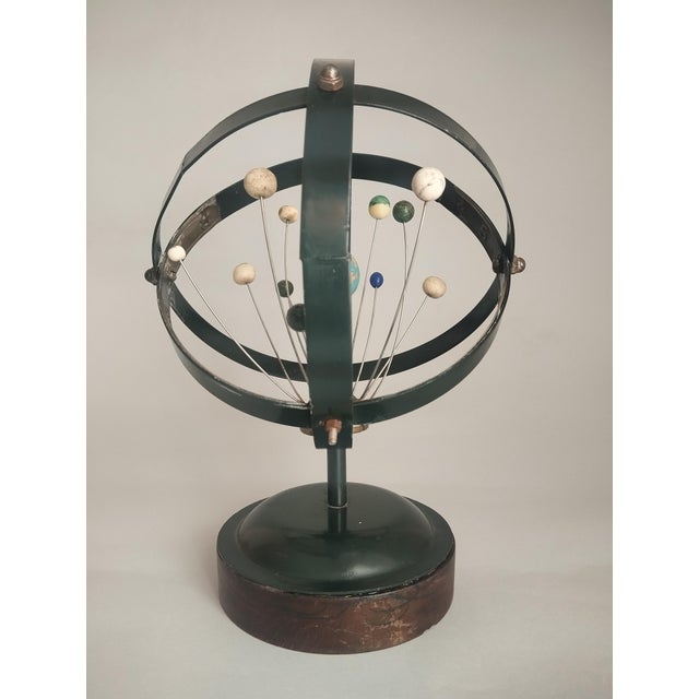 Rare educational scientific instrument representing the solar system This Planetary Armillary Sphere features a minimalist...