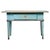 Antique Classic Folk Art Gustavian Swedish Turquoise Table with a Drawer For Sale - Image 10 of 10