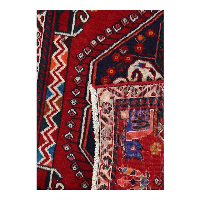 Traditional Fine Hand Knotted Persian Square Abadeh Rug For Sale - Image 3 of 3