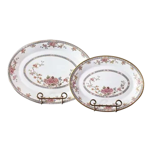 Royal Doulton China Canton Pattern - 2 Oval Platters