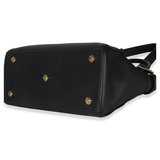 Animal Skin Black Grained Calfskin Monogram Vendome MM For Sale - Image 7 of 9