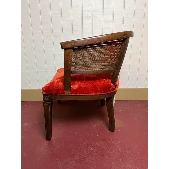 From R.L. Brush Jr. Furniture Manufacturing Company Contured caning arms and low profile