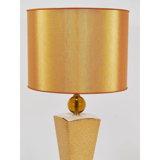 1980s Vintage Porcelain Table Lamp, Italy, 1980s For Sale - Image 5 of 18