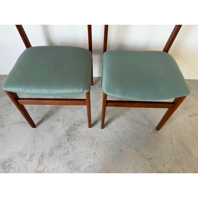 Wood 1970s Mid-Century Danish Modern D-Scan Teak Dining Chairs – Pair For Sale - Image 7 of 12