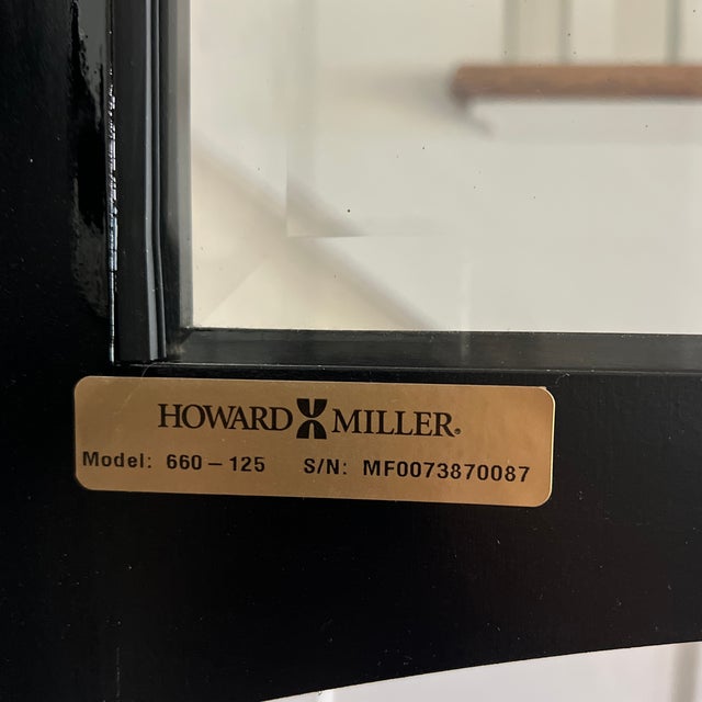 Howard Miller Contemporary Howard Miller "Urban" Series Grandfather Clock in Black/Espresso With Brushed Nickel Accents For Sale - Image 4 of 6