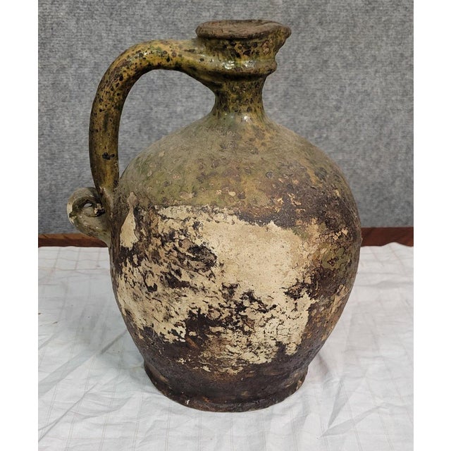 Traditional Berber Terracotta Pottery Vase For Sale - Image 5 of 7