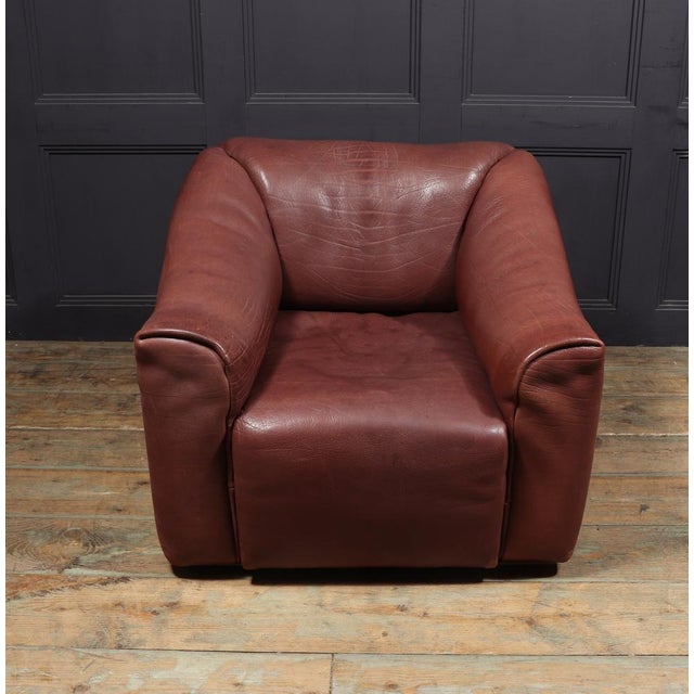 Set of Mid-Century Armchair and Stool Ds47 from De Sede, 1970s For Sale - Image 6 of 14