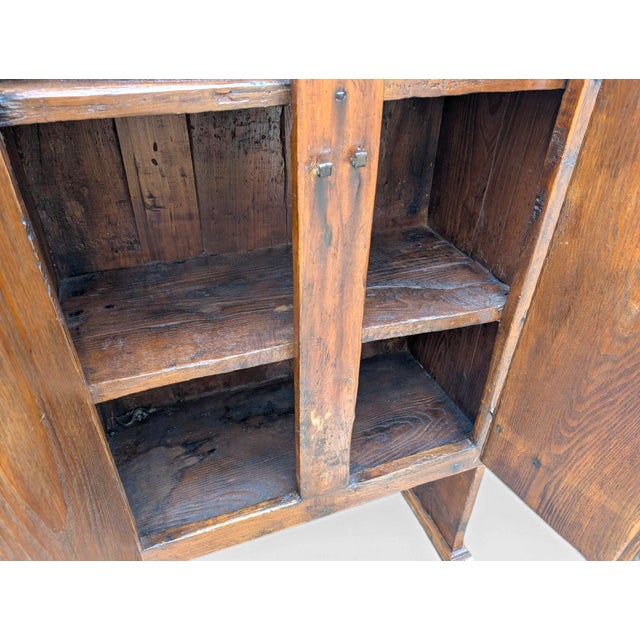 Two-Door Chestnut Wood Cabinet from the Late 17th Century - Tuscany, Italy For Sale - Image 13 of 16