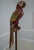1970s Vintage Toleware Giant Metal Parrot Sculpture on Perch For Sale - Image 5 of 15