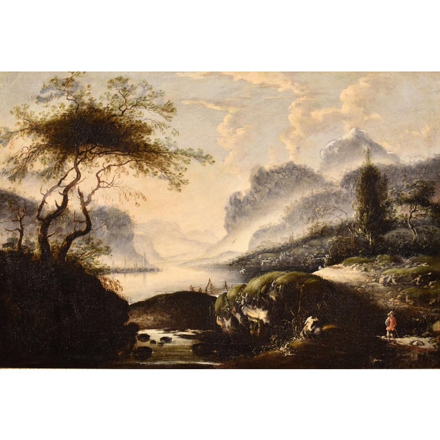 Hans De Jode, Winter Landscape, 1650, Oil on Canvas For Sale - Image 9 of 14