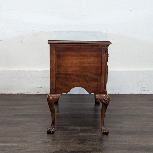 Chippendale Style Lowboy Chest With Brass Hardware For Sale - Image 4 of 10