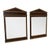 Neoclassical-Empire Style Faux Tortoise Shell Mirrors - a Pair For Sale