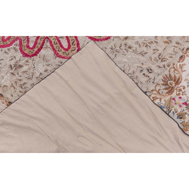 Textile Antique 19th Century European Needlepoint Rug For Sale - Image 7 of 9