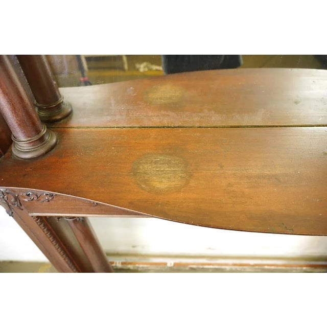 Antique Victorian Full Size Mantel With Mirror For Sale - Image 11 of 12