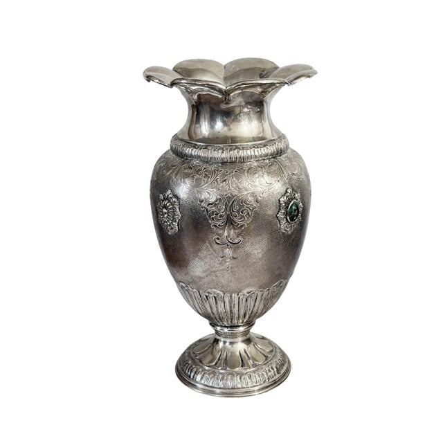 Italian Renaissance Revival or Baroque-Inspired Baluster / Amphora Shape 800/Silver For Sale - Image 9 of 9