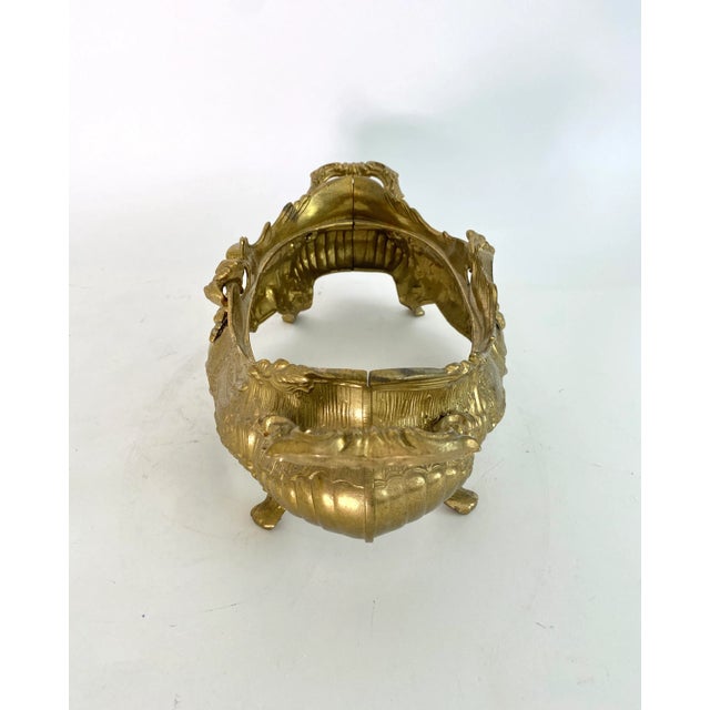 Vintage French Brass Jardiniere For Sale In Los Angeles - Image 6 of 10