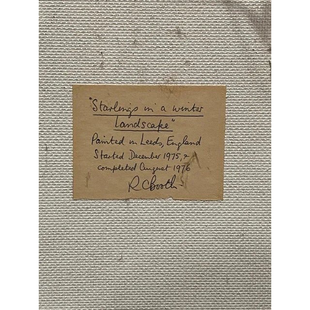 Raymond C. Boothe, Starlings in a Winter Landscape, 1976 For Sale - Image 11 of 12