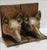 For your consideration. . . A fabulous pair of RARE Fox Head bookends, made by SARREID LTD., circa 1970. Each fox head is...