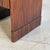 Mid-Century Italian Walnut Vanity Console with Brass Legs and Circular Mirror, 1950s For Sale - Image 16 of 17