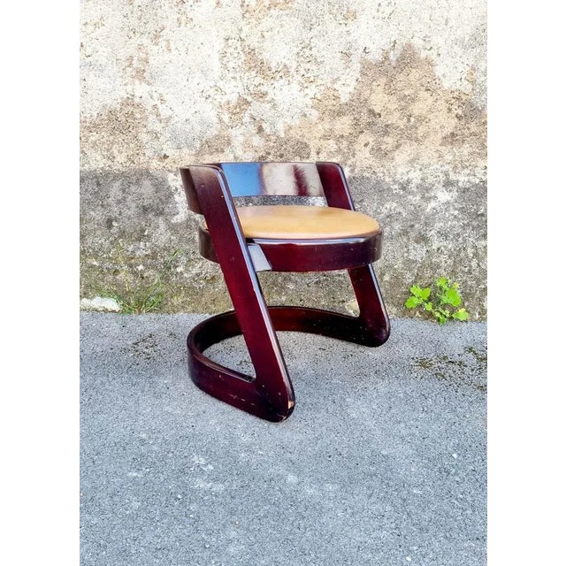 Mid-Century Stool from Mario Sabot, Italy, 1970s, in Very Good conditions. Designed 1960 to 1969 I have official proof of...