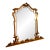 French Antique Louis XV Giltwood Mantle Mirror For Sale