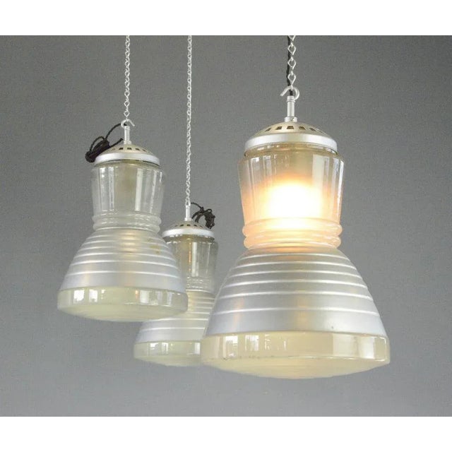Black Pendant Light by Adolf Meyer for Zeiss Ikon, 1930s For Sale - Image 8 of 13