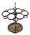 Art Nouveau Style Brass Umbrella and Walking Stick Stand with Intertwined Snakes, 1970s For Sale
